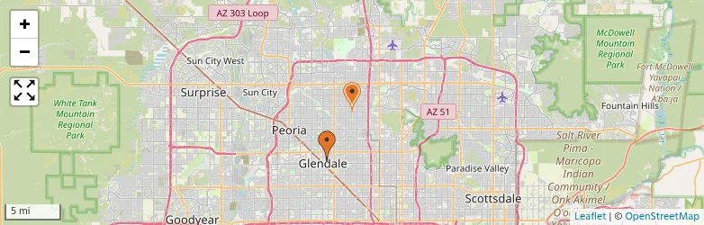 Related schools map