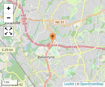 Map of Fusion Academy And Learning Center - Charlotte