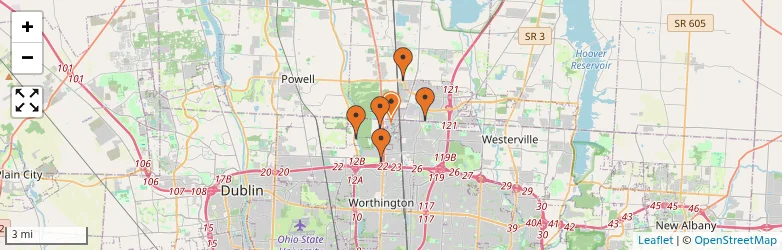 Related schools map