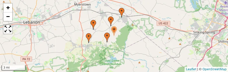 Related schools map