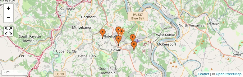 Related schools map