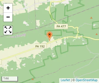 Map of Greenburr Gap Amish School