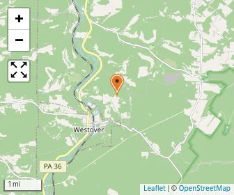 Map of Shady Lane Amish School