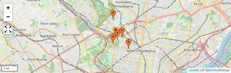 Related schools map
