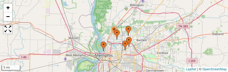 Related schools map