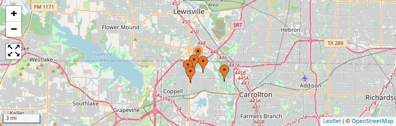 Related schools map