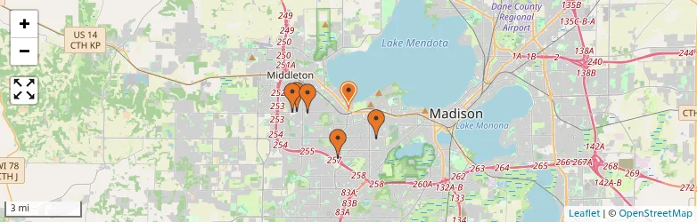 Related schools map