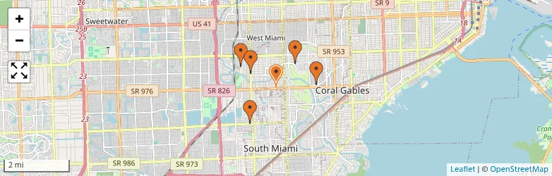 Related schools map