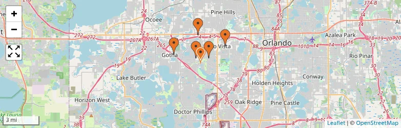 Related schools map