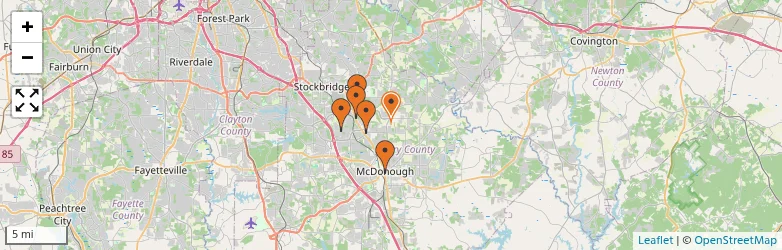 Related schools map