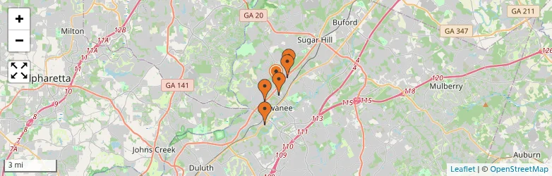Related schools map