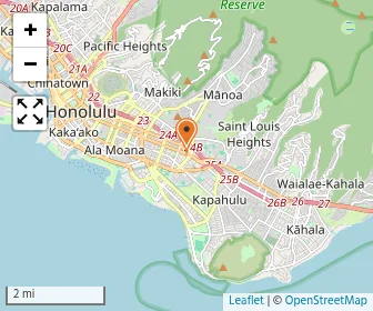 Map of Moiliili Community Center