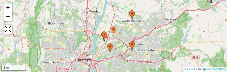 Related schools map