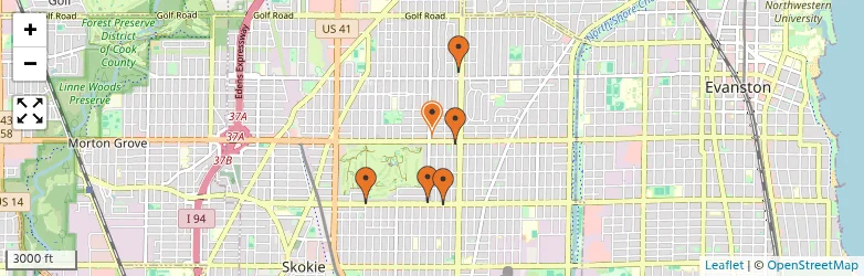 Related schools map