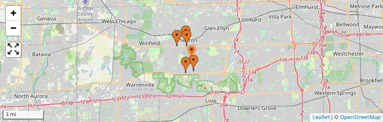 Related schools map