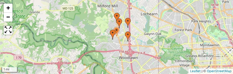 Related schools map
