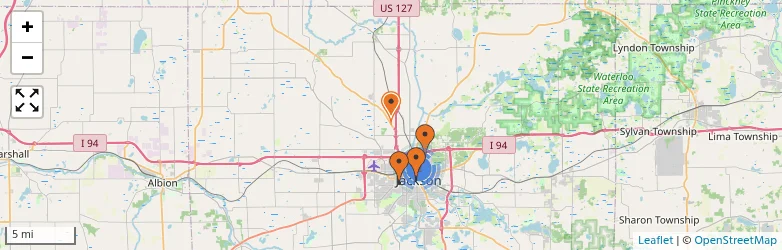 Related schools map
