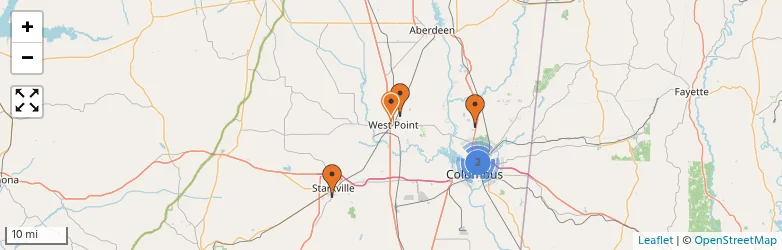 Related schools map