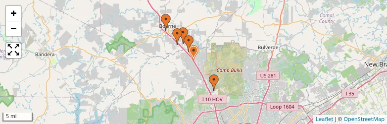 Related schools map