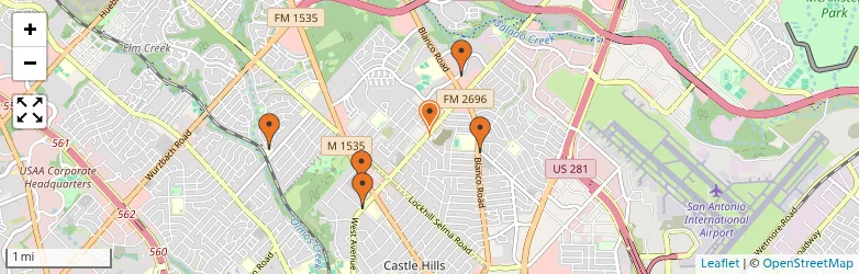 Related schools map