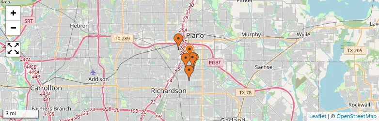 Related schools map