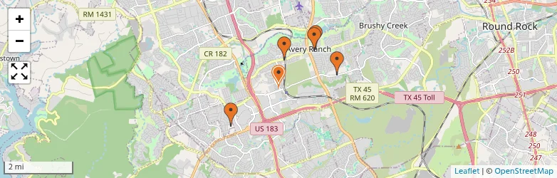 Related schools map