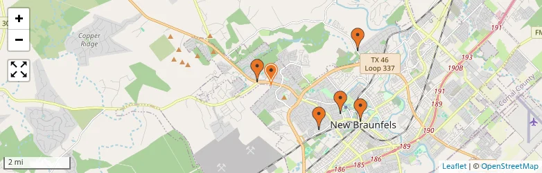 Related schools map