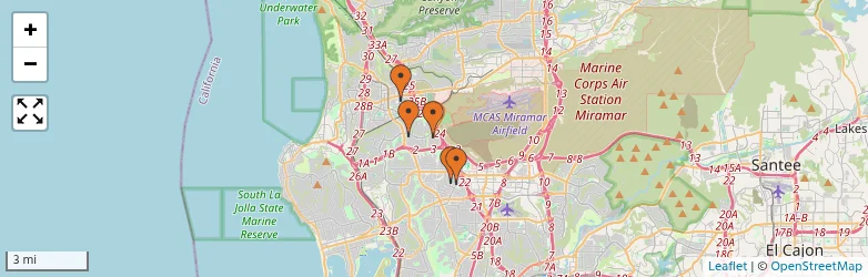 Related schools map