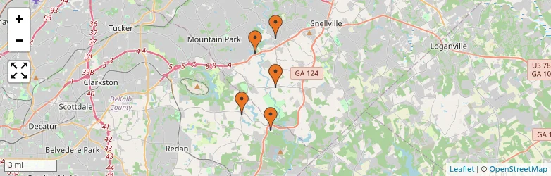 Related schools map