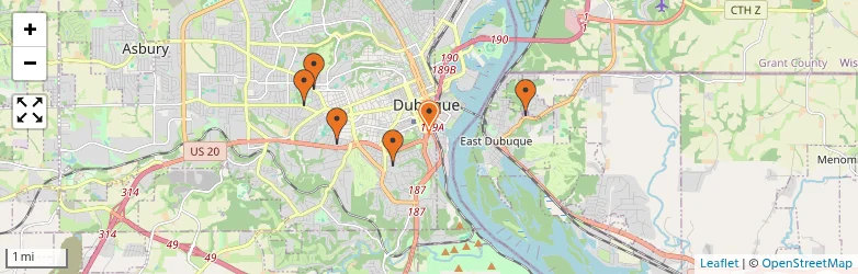 Related schools map