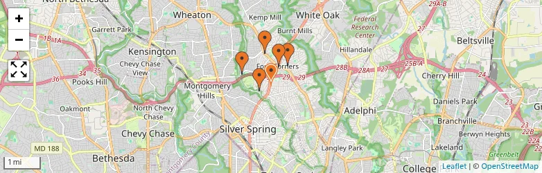 Related schools map
