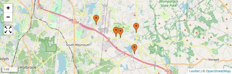 Related schools map