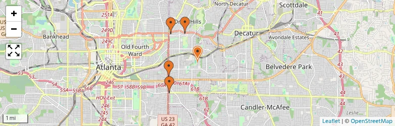 Related schools map