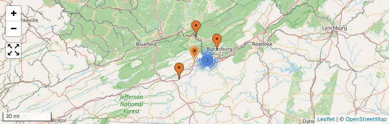 Related schools map