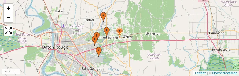 Related schools map