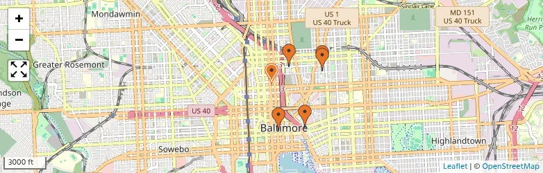 Related schools map