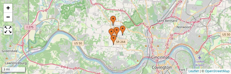 Related schools map
