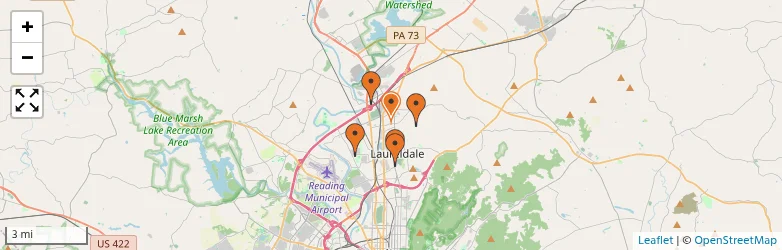 Related schools map