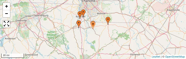 Related schools map