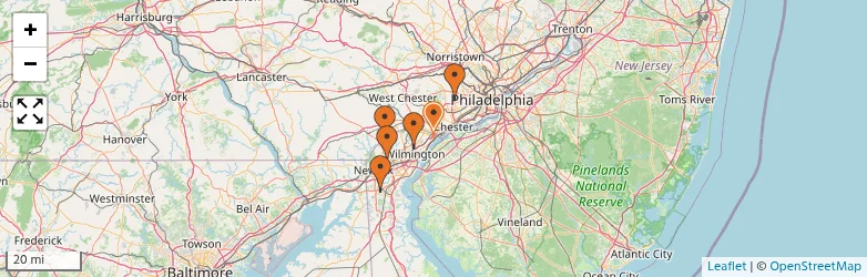 Related schools map