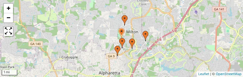 Related schools map