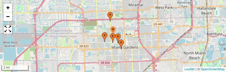Related schools map