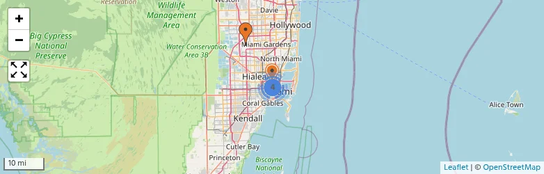 Related schools map