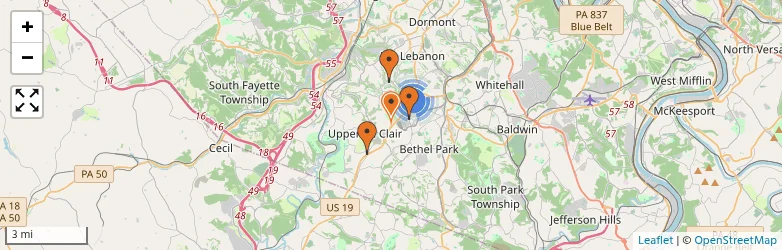 Related schools map