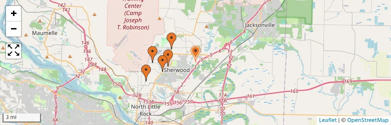 Related schools map