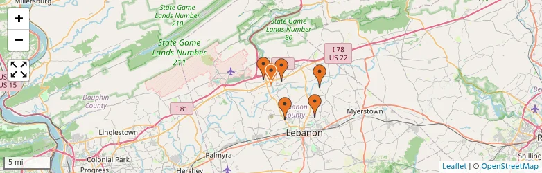 Related schools map
