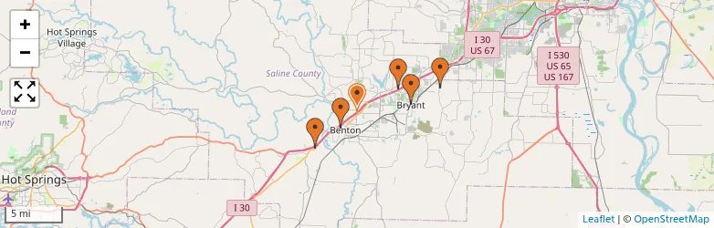 Related schools map