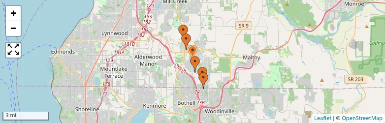 Related schools map
