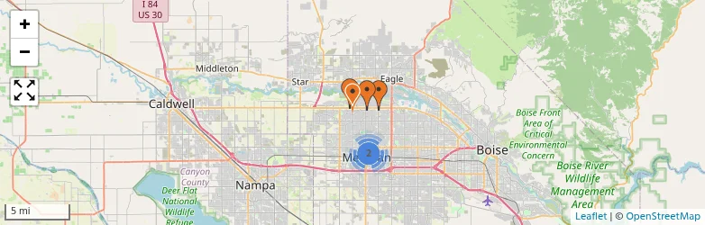 Related schools map
