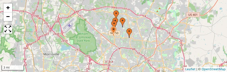 Related schools map